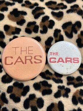 THE CARS 🎸 Vintage Rock Button Pin 80s New Wave Pop Synth Drive 70s 80s Ocasek